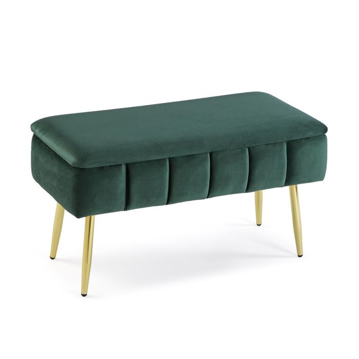 Versa Pie de Cama Sogno Verde 37.5x42x79.5 cm Versa Pie de Cama Sogno Verde 37.5x42x79.5 cm