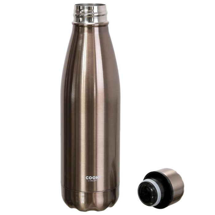 Cook Concept Termo Botella 500 Ml Cobrizo Acero Inoxidable Doble Pared 2