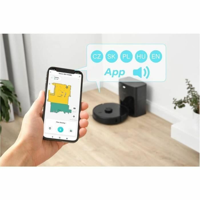 Aspiradora robot - SENCOR - SRV 9185BK - 3000 Pa - 140 min - 64 dB - 3 L - Negro 3 Aspiradora robot - SENCOR - SRV 9185BK - 3000 Pa - 140 min - 64 dB - 3 L - Negro 3