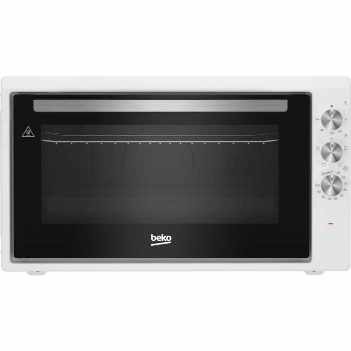 Beko BC50W Mini Horno Convección Natural 50 L, 4 Funciones, 2 Ventanas, Puerta de Cristal Desmontable, Blanco 2