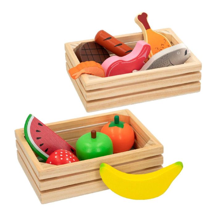 Color Baby Cajas Madera Comidas Set 2 Cajas 13 Piezas 2