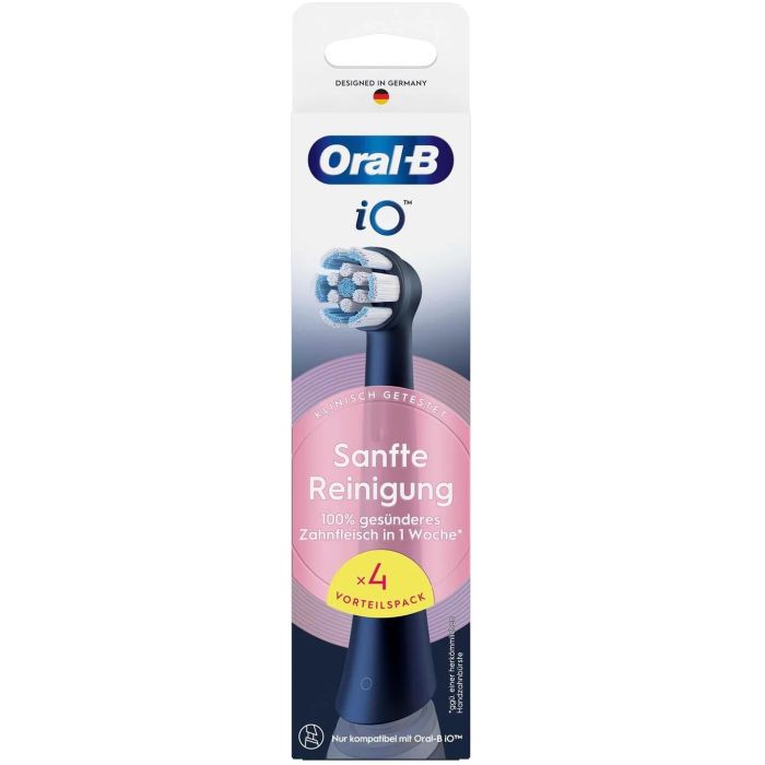 Oral-B iO Aufsteckbürsten Sanfte Reinigung BLACK 4er 1 Oral-B iO Aufsteckbürsten Sanfte Reinigung BLACK 4er 1