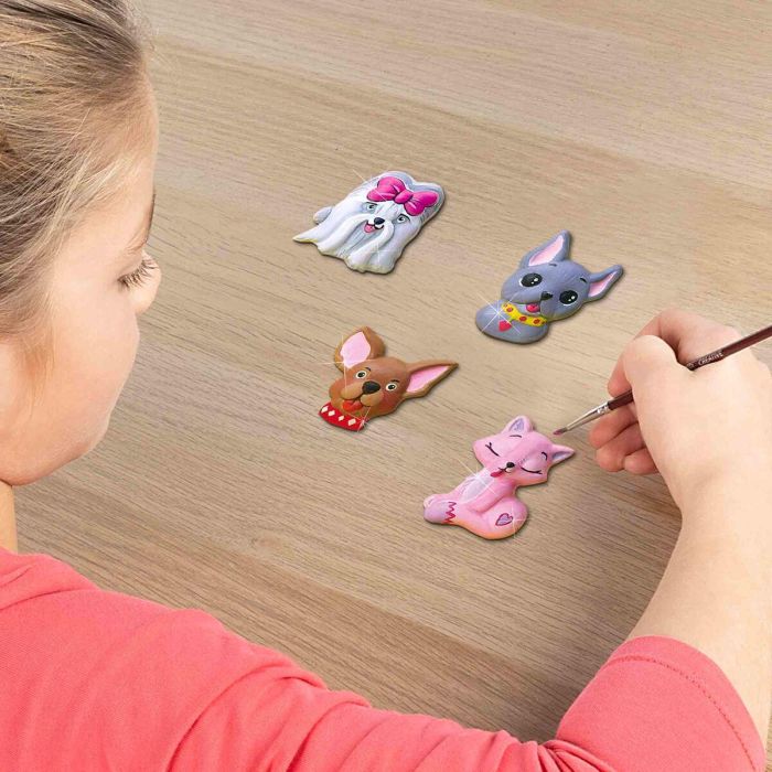 Ses Creative Kit de Yeso para Perros y Gatos para moldear figuras, manualidades infantiles a partir de 5 años 1