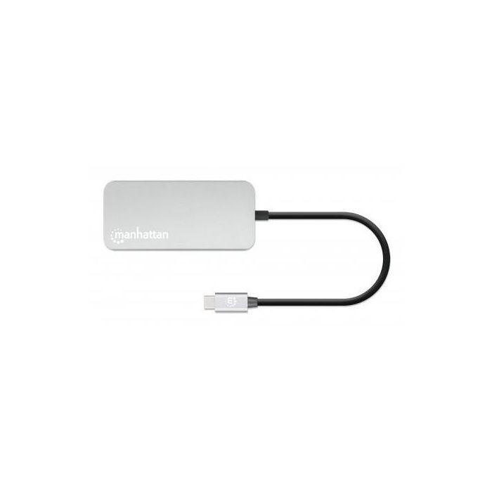 MANHATTAN Docking Station USB-C 8 en 1 con HDMI, RJ45 y 3x USB-A, Carga 100W, Lector Tarjetas MicroSD 4 MANHATTAN Docking Station USB-C 8 en 1 con HDMI, RJ45 y 3x USB-A, Carga 100W, Lector Tarjetas MicroSD 4