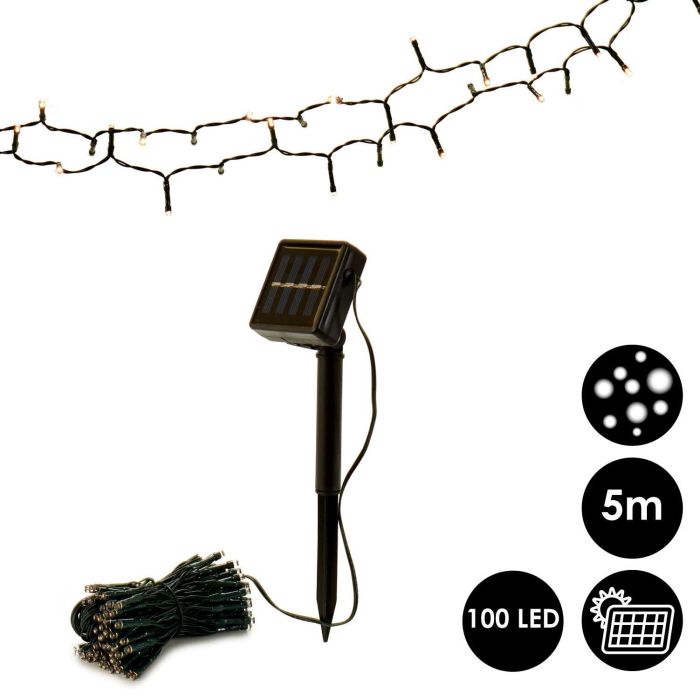Guirnalda Solar 100 Leds Blancas Ibergarden 13X10CM (12 Unidades) 3 Guirnalda Solar 100 Leds Blancas Ibergarden 13X10CM (12 Unidades) 3