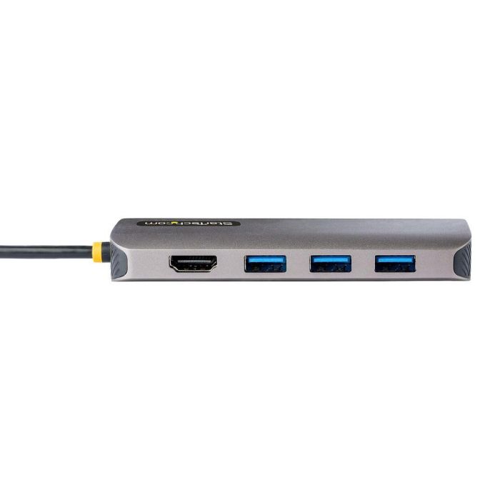 StarTech.com Adaptador Multipuertos USB-C 115B-USBC-MULTIPORT con HDMI 4K 60Hz, 3 USB-A 3.2, Ethernet Gigabit, Lector SD/microSD y Carga PD 100W - Hub Compacto para Portátil