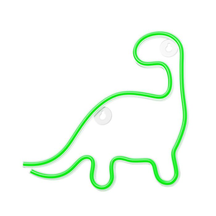 Lampara Forever Neon Led Dinosaur Green 3 Lampara Forever Neon Led Dinosaur Green 3