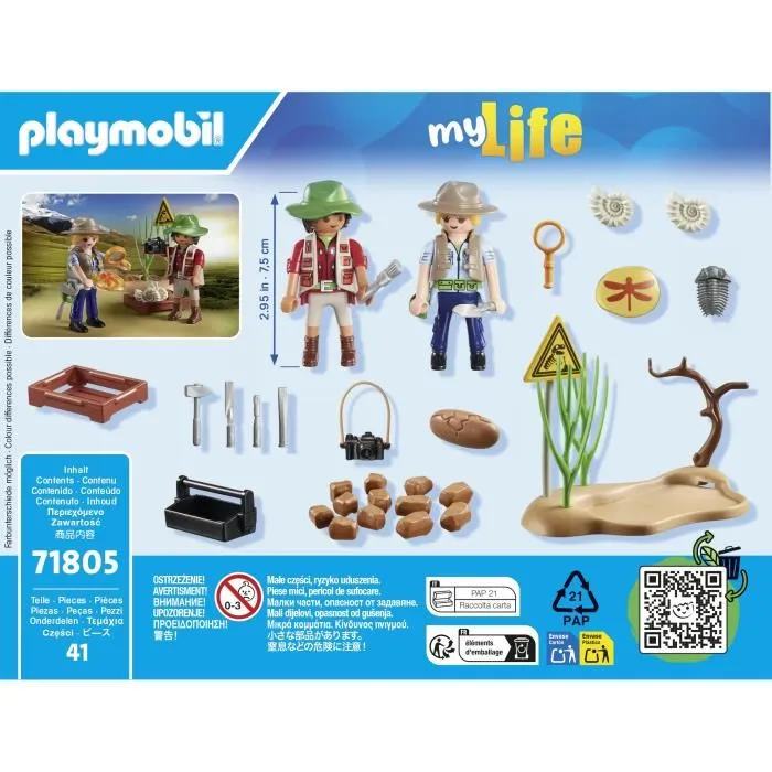 Playmobil Excavación Paleontológica Promo Packs 71805 Juguete para Niños +4 Años