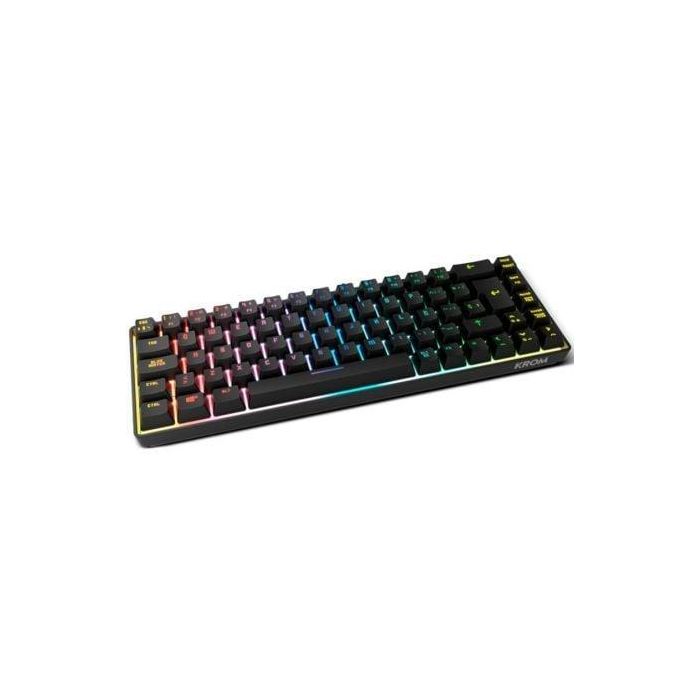 Krom NXKROMKALISTASP Teclado Gaming Kalista de Membrana, Diseño 62% Mini, RGB Rainbow, N-19 Anti-ghosting, 68 Teclas, Modo Juego, USB 1 Krom NXKROMKALISTASP Teclado Gaming Kalista de Membrana, Diseño 62% Mini, RGB Rainbow, N-19 Anti-ghosting, 68 Teclas, Modo Juego, USB 1