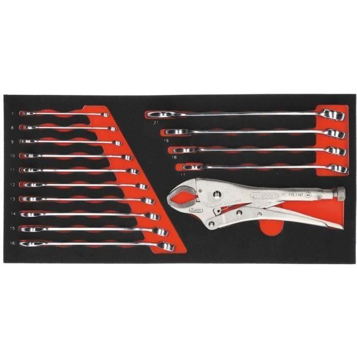 Caja de herramientas KS TOOLS ULTIMATE equipada - 3 cajones y bandeja - 114 piezas 2 Caja de herramientas KS TOOLS ULTIMATE equipada - 3 cajones y bandeja - 114 piezas 2