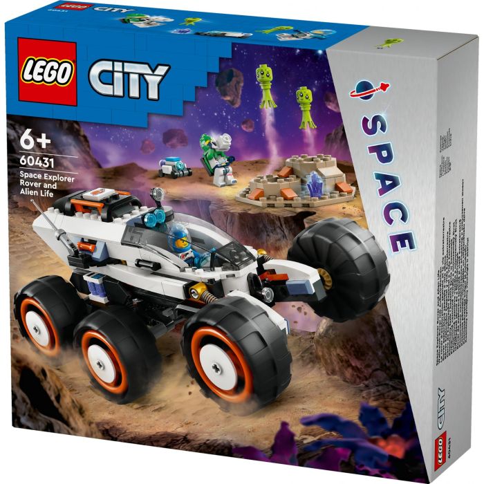LEGO 60431 City Róver Explorador Espacial y Vida Extraterrestre, vehículo con 6 neumáticos, suspensión avanzada, incluye minifiguras y alienígenas 9 LEGO 60431 City Róver Explorador Espacial y Vida Extraterrestre, vehículo con 6 neumáticos, suspensión avanzada, incluye minifiguras y alienígenas 9