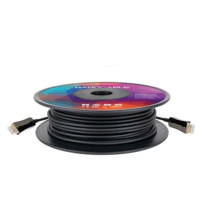 Cable HDMI NANOCABLE 10.15.2130 8k ultra hd 48 gbit/s 30 m Negro 2 Cable HDMI NANOCABLE 10.15.2130 8k ultra hd 48 gbit/s 30 m Negro 2
