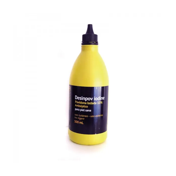 Desinpov Solución Povidona Yodada al 10% Antiséptico para Piel 500 ml