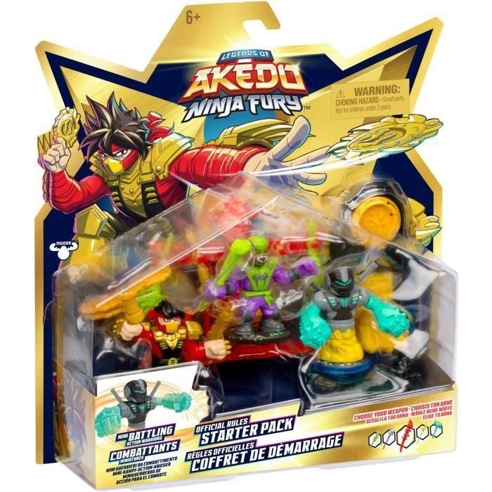 Starter Pack Ninja Fury - MOOSE TOYS - AKEDO - Set de inicio con figura y accesorios 2