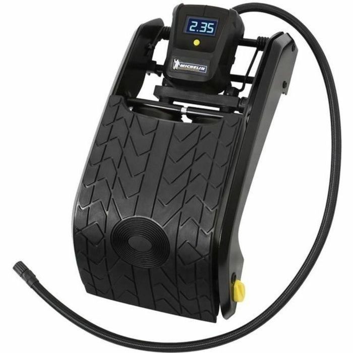 Michelin Bomba de pie doble pistón con manómetro digital, precisión 7 bares, manguera nylon 60cm y punta de latón. 0 Michelin Bomba de pie doble pistón con manómetro digital, precisión 7 bares, manguera nylon 60cm y punta de latón. 0