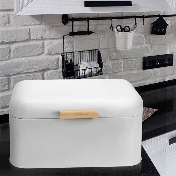 Quttin Panera de Metal Retro 30.5 x 20.7 x 15.1 cm para Almacenamiento de Pan (4 Unidades) 2