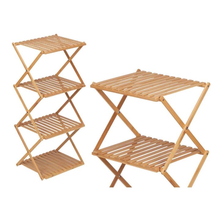 Estanteria Bambu 4 Baldas Plegable Giftdecor 40X45CM (4 Unidades) 1 Estanteria Bambu 4 Baldas Plegable Giftdecor 40X45CM (4 Unidades) 1