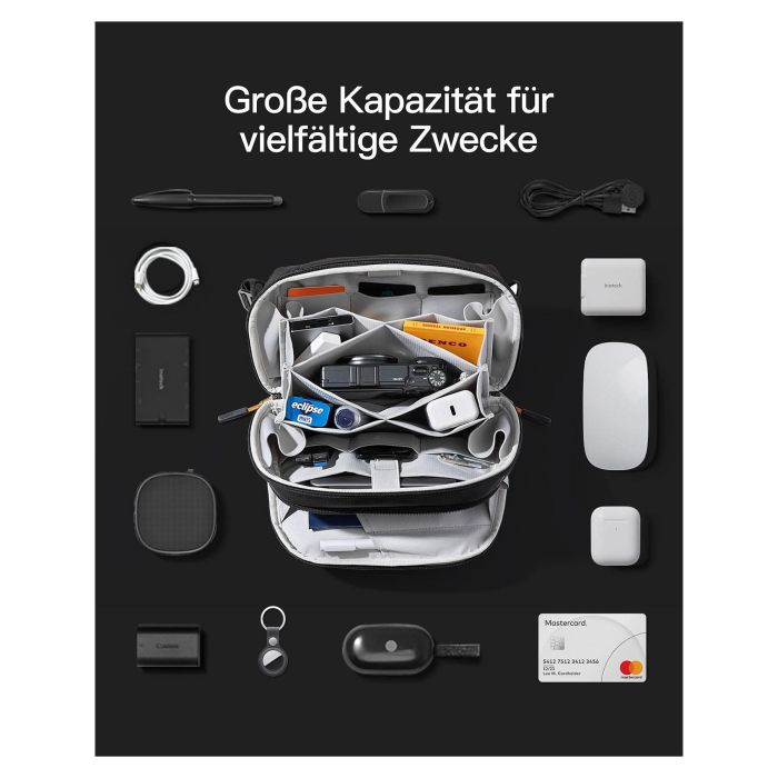 inateck Kabeltasche black 27cm * 15,8cm * 11cm 6 inateck Kabeltasche black 27cm * 15,8cm * 11cm 6