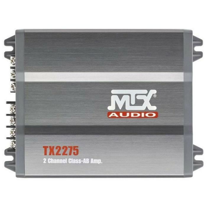 MTX Audio TX2275 Amplificador 2 Canales Clase-AB 2x110W RMS a 2Ω | Filtro Activo Variable | Entradas Alto Nivel 2