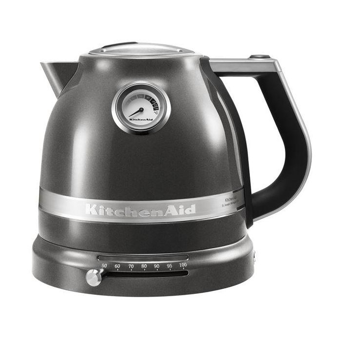 Kitchenaid 5KEK1522 Hervidor 1.5L Plata Medallón, Control de Temperatura, Pared Dual Kitchenaid 5KEK1522 Hervidor 1.5L Plata Medallón, Control de Temperatura, Pared Dual