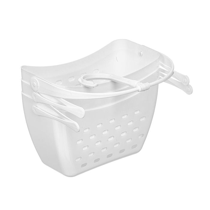 Berilo Set 3 Cesta Organizadora Baño Colgar Blanca 22 cm x 17 cm x 11 cm (Set de 12) 1