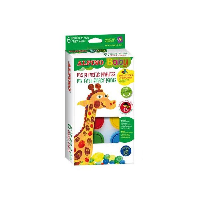 Pintura De Dedos Alpino Baby 40Ml Estuche De 6
