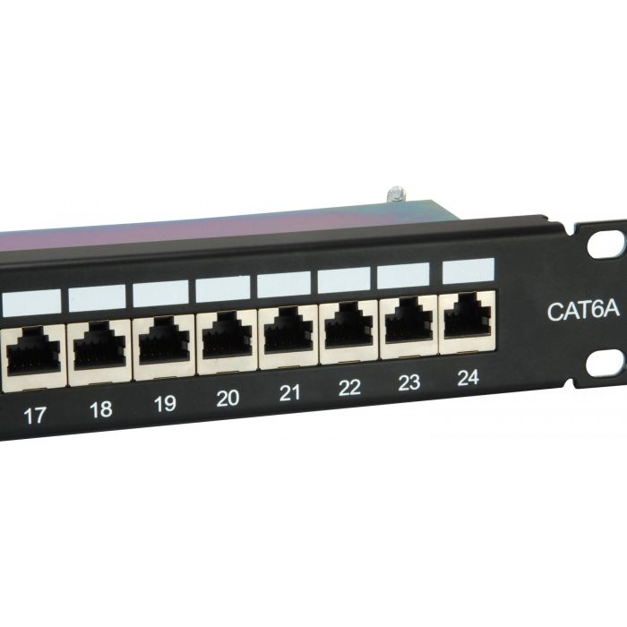 Equip Patchpanel 24x RJ45 Cat6A 19" FTP 1HE ISO/IEC schwarz 3