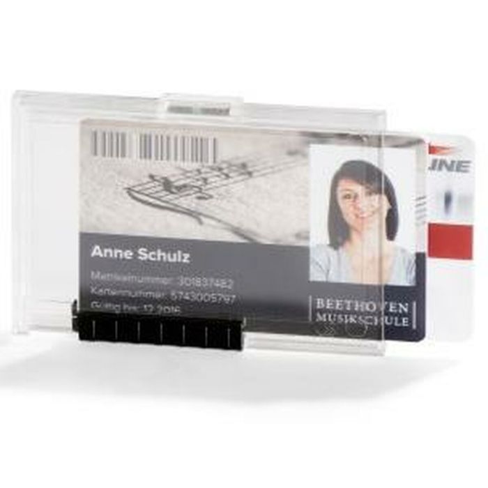 Funda para Tarjeta Identificativa Durable Duo Transparente Plástico 5,4 x 8,7 cm (10 Unidades) 1 Funda para Tarjeta Identificativa Durable Duo Transparente Plástico 5,4 x 8,7 cm (10 Unidades) 1