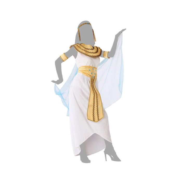 Disfraz Egipcia Mujer Adulto Cleopatra Blanco XL 4