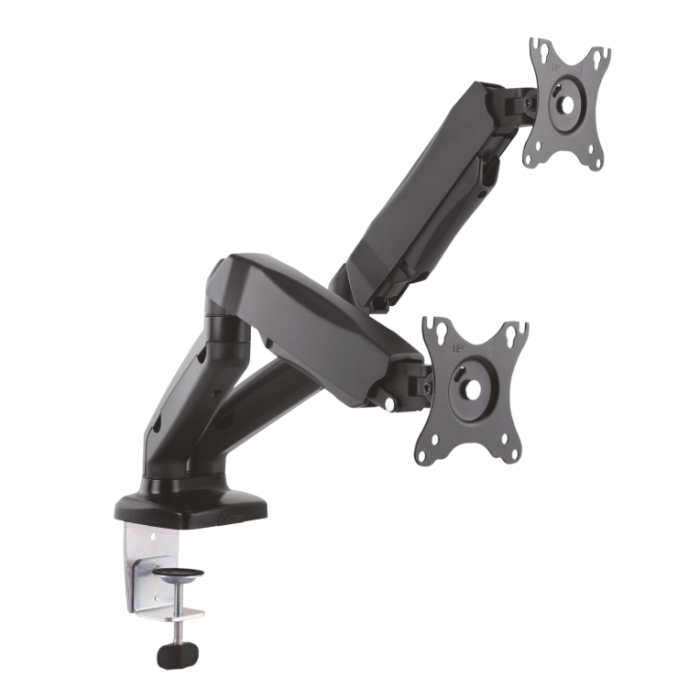 Aisens Soporte de Mesa Profesional Giratorio e Inclinable para Monitor/TV 13"-32", 3 Pivotes, 2 Brazos, Carga Máx. 9kg, VESA 100x100mm
