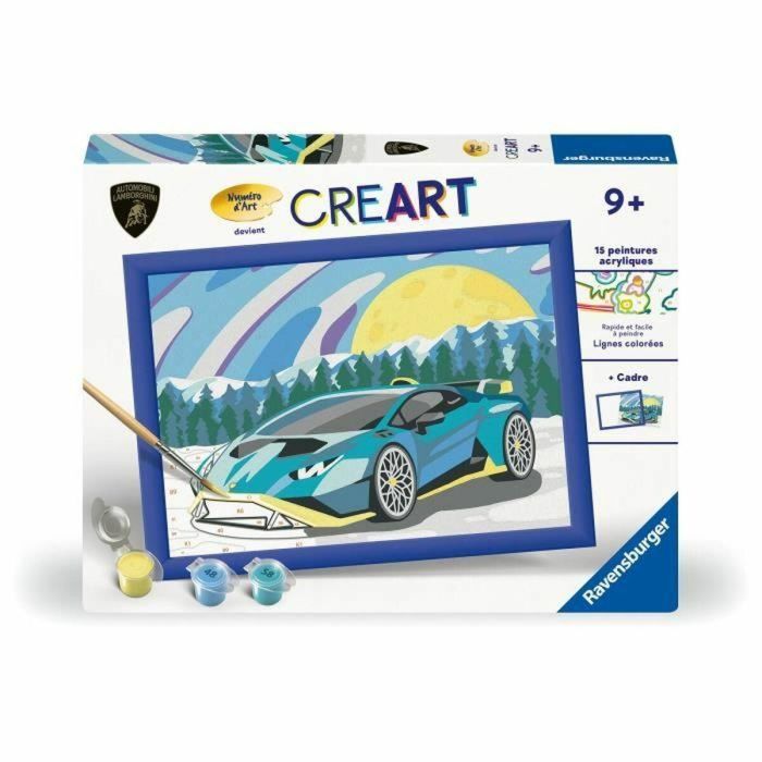 Ravensburger RAV00025842 Kit de pintura por números CreArt Kids Lamborghini 18 x 24 cm 7+ años 0 Ravensburger RAV00025842 Kit de pintura por números CreArt Kids Lamborghini 18 x 24 cm 7+ años 0