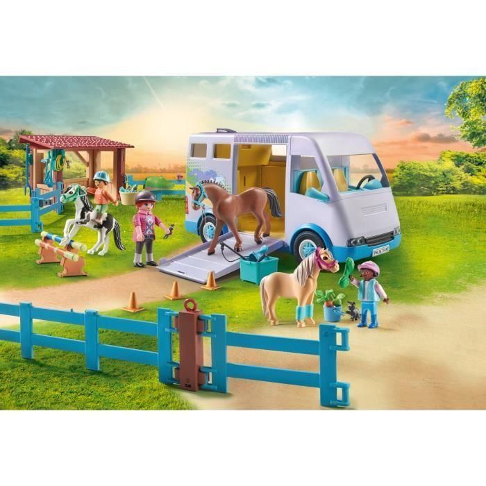 PLAYMOBIL 71493 Furgoneta para caballos y ponis con recinto 1 PLAYMOBIL 71493 Furgoneta para caballos y ponis con recinto 1
