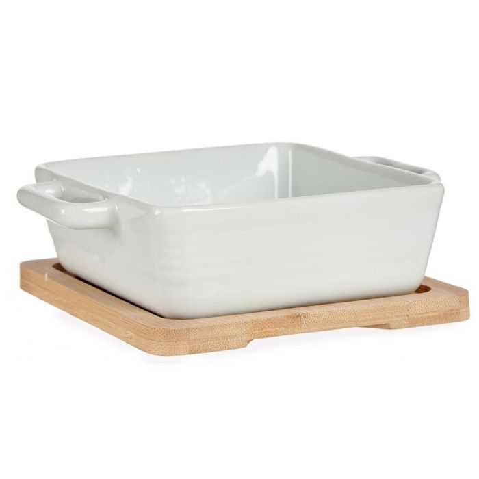 Bandeja Cuadrada Con Base Bambu Vessia 17X6CM (24 Unidades) 1 Bandeja Cuadrada Con Base Bambu Vessia 17X6CM (24 Unidades) 1