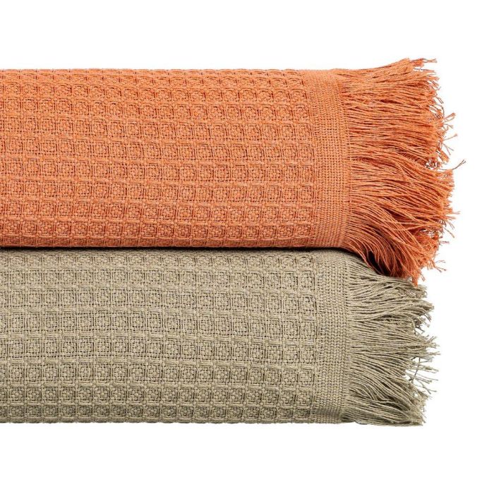 Colcha Panal Teja Algodón Textil/Hogar 280 X 260 cm