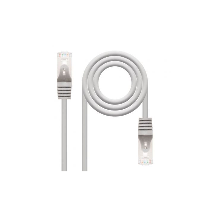 Nanocable 10.20.0810 Latiguillo Cable de Red Ethernet RJ45 FTP Cat.6 AWG24 OFC 10 metros Gris 1 Nanocable 10.20.0810 Latiguillo Cable de Red Ethernet RJ45 FTP Cat.6 AWG24 OFC 10 metros Gris 1