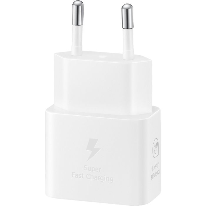 Samsung Cargador de Pared Power 25W USB-C Blanco + Cable USB-C a USB-C Blanco EP-T2510XWEGEU 1 Samsung Cargador de Pared Power 25W USB-C Blanco + Cable USB-C a USB-C Blanco EP-T2510XWEGEU 1