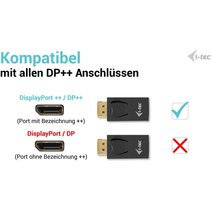 I-Tec Adaptador DisplayPort a HDMI Pasivo 4K/30Hz Negro - Conectar y Usar 5 I-Tec Adaptador DisplayPort a HDMI Pasivo 4K/30Hz Negro - Conectar y Usar 5