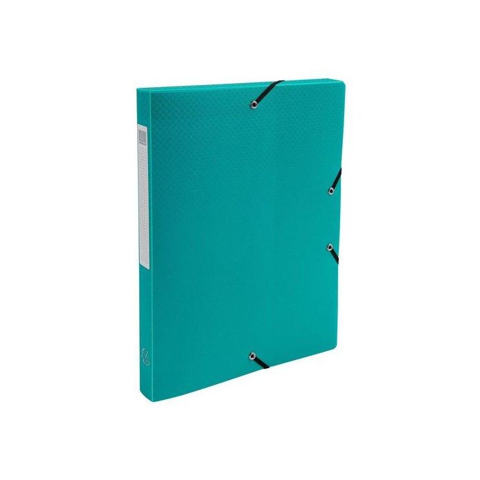 Carpeta De Proyectos Exacompta Exabox Pp Liso Opaco A4 Gomas 2,5 Cm Verde (Set de 8)
