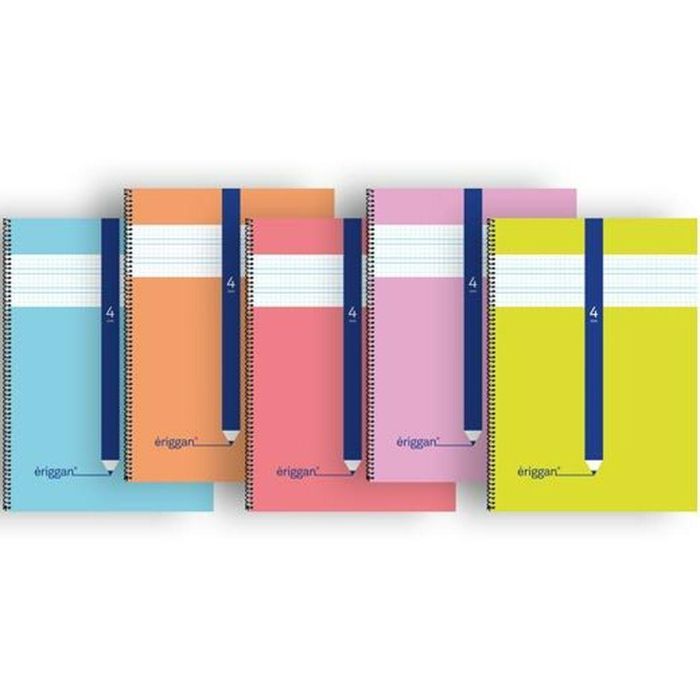Cuaderno Eriggan Folio 80 Hojas 21,5 x 31,5 cm (10 Unidades) 1