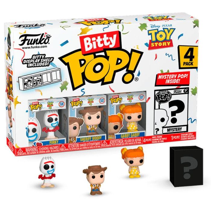 Funko Bitty POP Disney Toy Story: Blister 4 Figuras con Forky y Figura Misteriosa Rara/Hiperrara