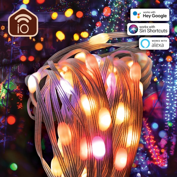 Muvit Guirnalda Luces Io Wifi Dreamcolor, Control Wi-Fi, Compatible con Google Home, Alexa, Siri, Efecto Musical, 66 LED, 5m 6 Muvit Guirnalda Luces Io Wifi Dreamcolor, Control Wi-Fi, Compatible con Google Home, Alexa, Siri, Efecto Musical, 66 LED, 5m 6