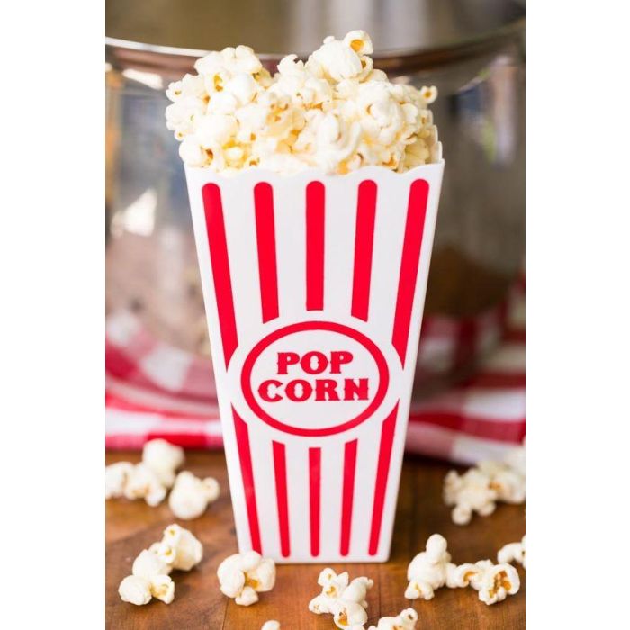 Cubo para palomitas de plástico Algon 9.5 x 19.3 cm (24 Unidades) 1