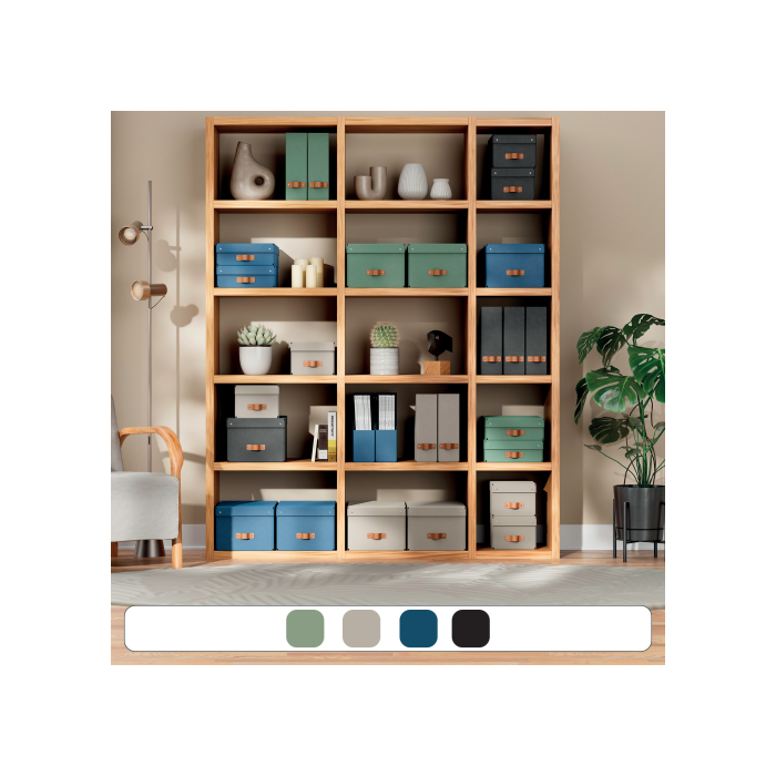 Leitz 61480050 Pack 2 Cajas de Almacenamiento de Cartón Verde Medianas Bajas A4, 8 L - 270x370x100mm 4 Leitz 61480050 Pack 2 Cajas de Almacenamiento de Cartón Verde Medianas Bajas A4, 8 L - 270x370x100mm 4