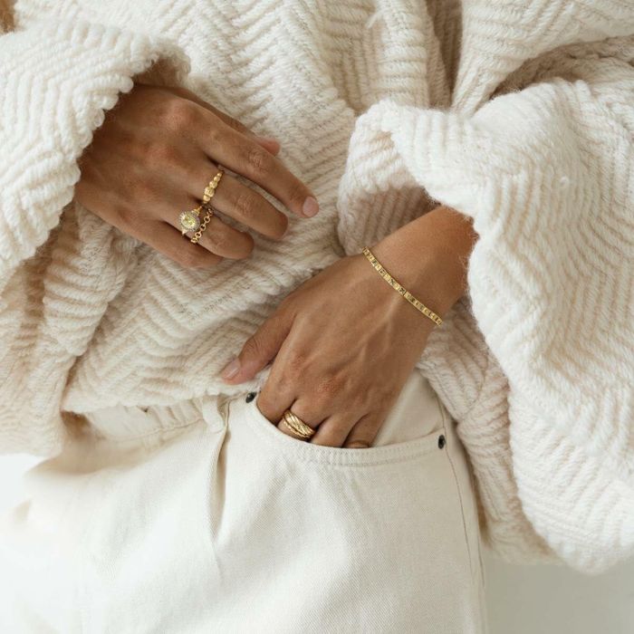 Anillo Mujer 24KAE 124142Y/54 Dorado 14 2