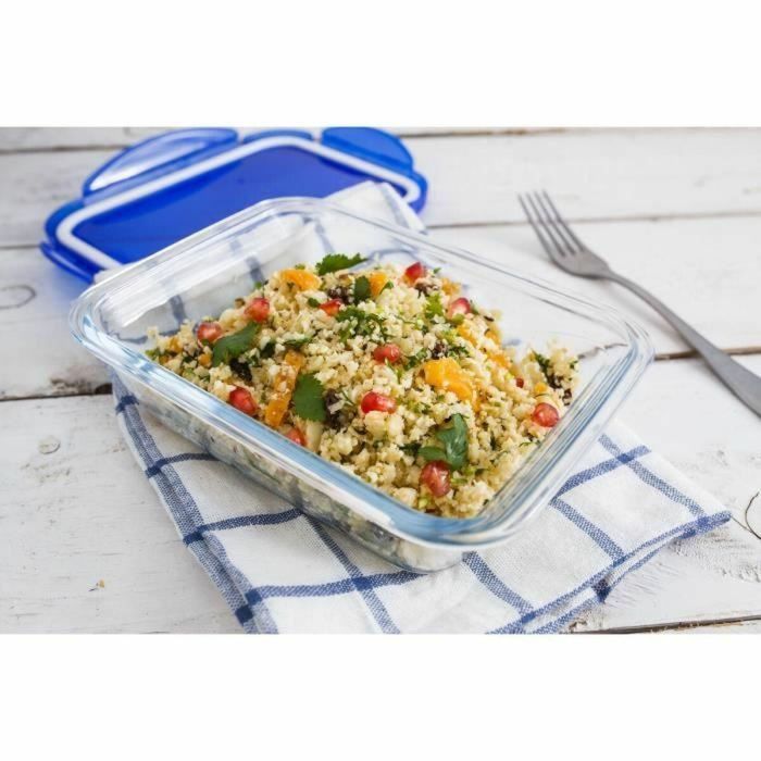 Pyrex PYR3426470297035 - Juego de 5 Fiambreras Cook & Go de Vidrio Rectangular con Tapa Hermética 0,8 L 3