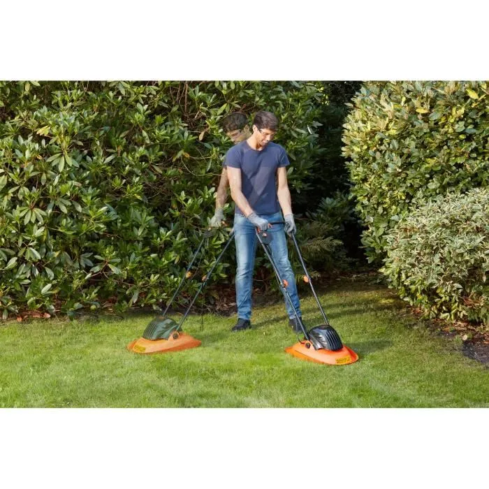 Black & Decker Cortacésped Eléctrico BEMWH551-QS con Colchón Neumático, 30cm, 1200W, 6 Cuchillas 3