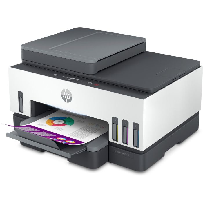 HP 28C02A Impresora Multifunción Smart Tank 7605 Recargable WiFi Dúplex Fax AAD Blanca con Tinta HP Incluida 1 HP 28C02A Impresora Multifunción Smart Tank 7605 Recargable WiFi Dúplex Fax AAD Blanca con Tinta HP Incluida 1
