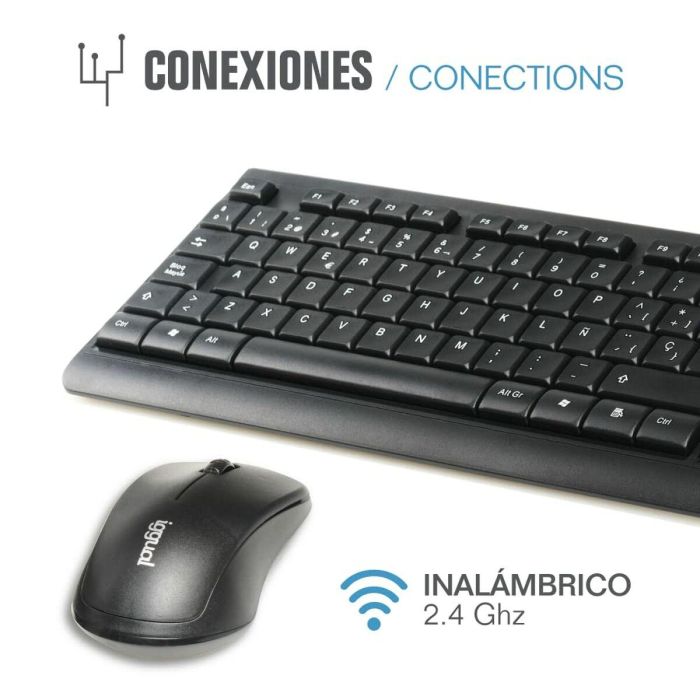 Teclado y Ratón Inalámbrico iggual WMK-Business 4 Teclado y Ratón Inalámbrico iggual WMK-Business 4