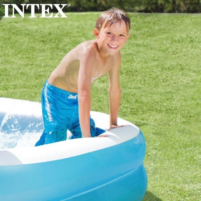 Piscina Hinchable Intex Azul Blanco Azul/Blanco 540 L 203 x 48 x 152 cm (3 Unidades) 2