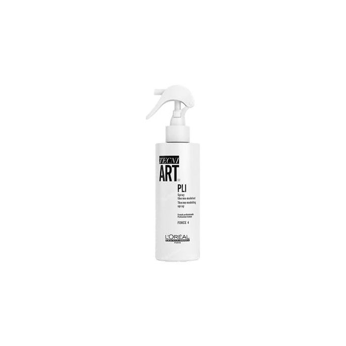 L'Oréal Professionnel Tecni Art Pli Spray Termomodelante para Peinado con Herramientas de Calor, Da Cuerpo, Volumen y Ondas al Cabello Grueso 190 ml